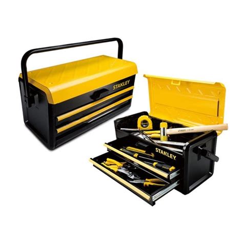 stanley 2 drawer metal tool box 19|stanley organiser tool boxes storage.